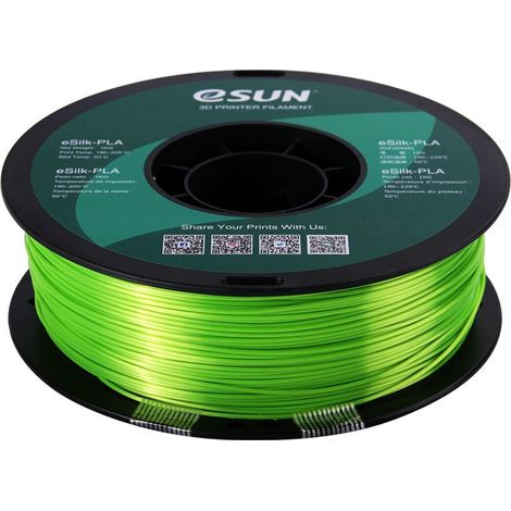 eSUN PLA-Silk Filament, 1.75mm, 1000g eSUN PLA-Silk Filament 1.75mm 1000g Lime