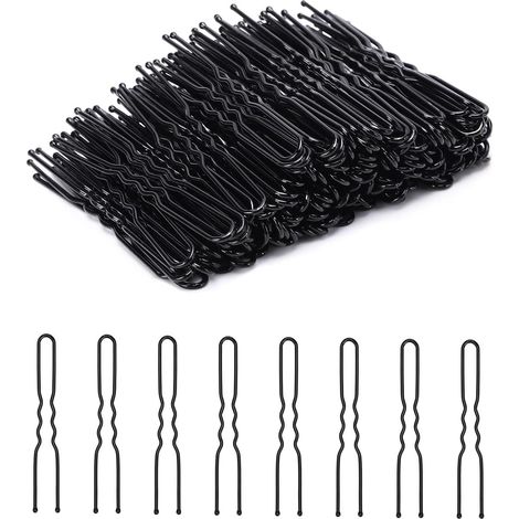 200 fermagli per capelli a forma di U, fermagli per chignon a onda a forma di U, fermagli per capelli e accessori per capelli storici francesi da donna in confezione regalo.