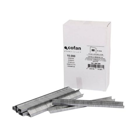 Grapas modelo 80 para Grapadoras de 6mm a 16mm                                                     Longitud 8mm