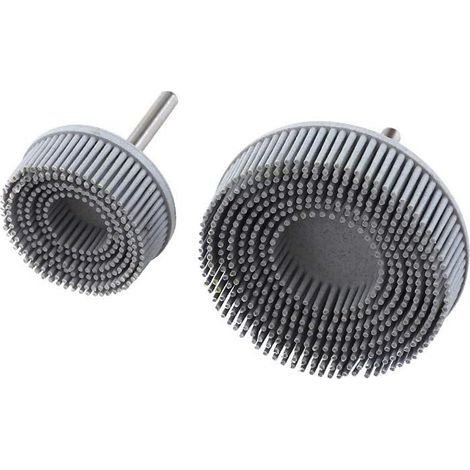 Lot de 2 disques abrasifs en caoutchouc pour polissage de l'aluminium Blanc 120 (1/2)