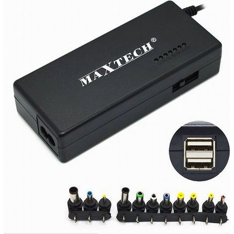 TRADE SHOP - Alimentatore Caricabatteria Pc Universale Per Notebook 120watt Maxtech Pc-ca010 - (1/3)