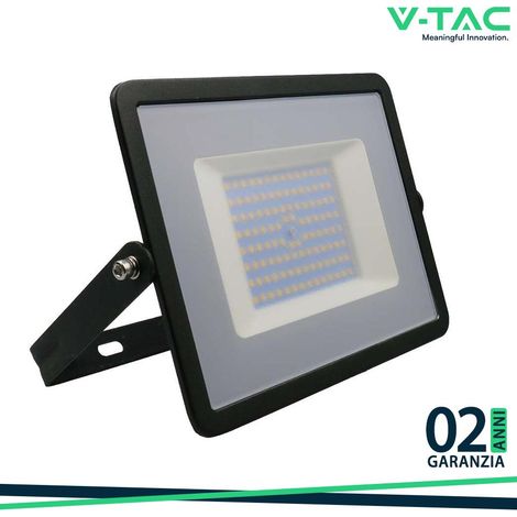 100W LED PROIETTORE SMD E-SERIES G2 CORPO NERO 4000K                                                     - Luce NATURALE
