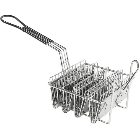 Panier à friture pour tacos, friteuse à coquilles de tacos, contenant 4 coquilles, panier porte-tacos avec poignée, support pour tac (1/5)