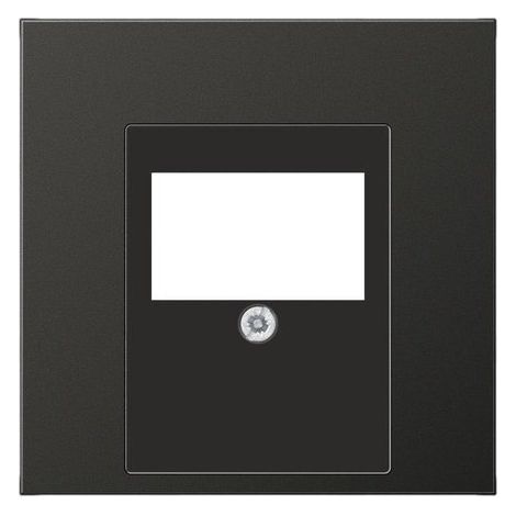 Jung Couvercle pour prises TAE, 1gang, aluminium laqué, Série LS, anthracite AL 2969 T AN
