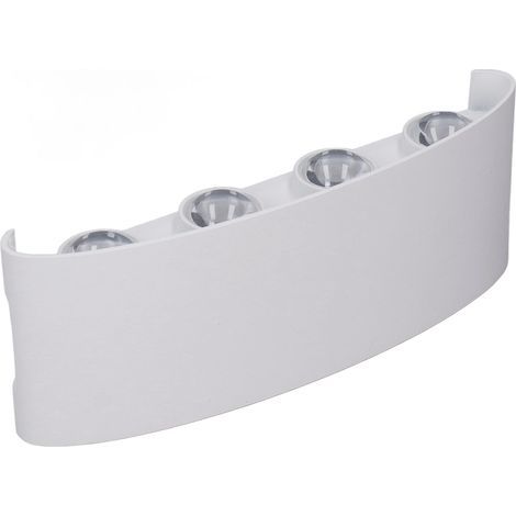 Dekorative LED-Wandleuchte mit weißem Gehäuse, weiße Beleuchtung, Innenwandleuchte für Hotel, Garten, Schlafzimmer, 90–265 V, 8 W (1/5)