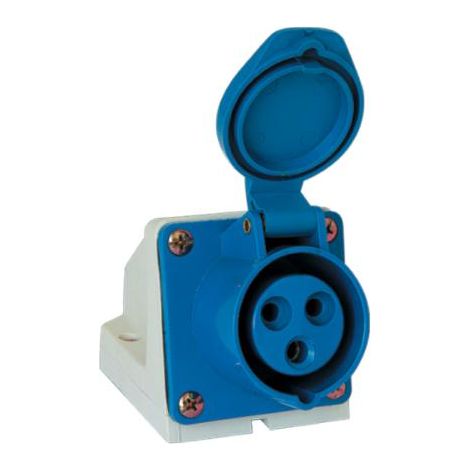 PRESA INDUSTRIALE FISSA HT-123 32A IP44 1P+N+T 230V