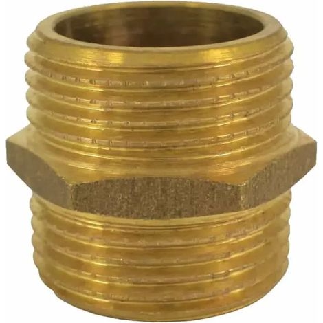 Raccord Laiton, Double Mamelon 1/2 Pouce, Plomberie