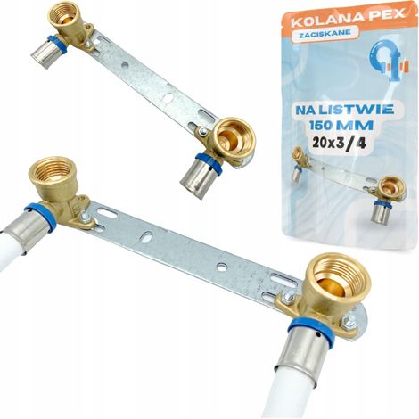 Legen Sie den vollständigen Namen des PEX 20x3/4 KNEE Faucet Mounting Strip manuell fest (1/5)