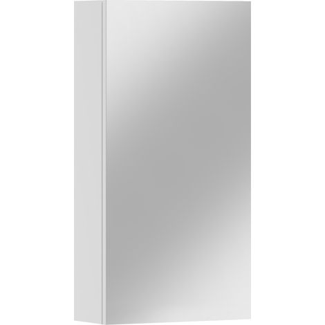 Mobiletto da bagno sospeso Antico 40 con specchio, bianco (1/4)