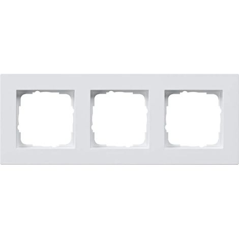 Gira Marco embellecedor 3f plano Gira E2 Blanco puro [0213295], 0213 295