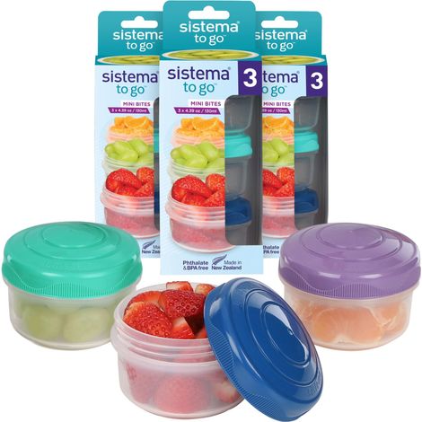 Boîtes à Goûter avec Couvercles 130 mL, Lot de 9 (1/5)