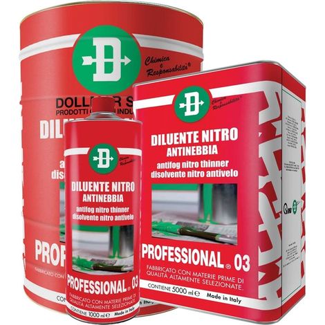 Diluente nitro antinebbia 5 litri Vmd dollmar professional 03