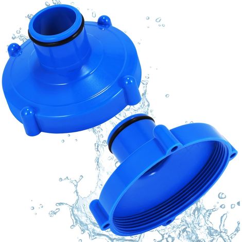 Pool-Staubsauger-Adapter, 2-teiliges Pool-Staubsauger-Zubehör, Pool-Adapter-Zubehör, Sommer-Pool-Filter-Zubehör (Blau 2) (1/5)