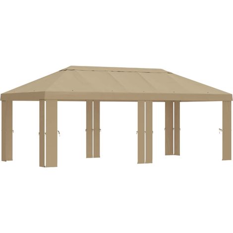 Gazebo Cover 6 x 3 m Beige Polyester 190 gsm vidaXL (1/5)