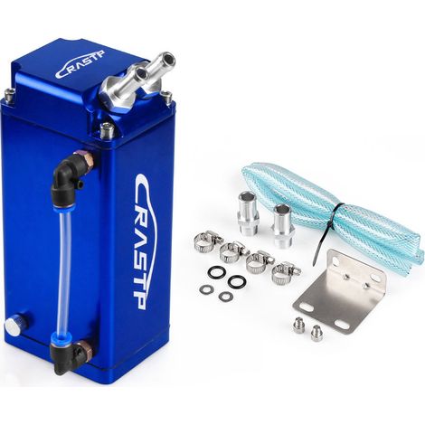 RASTP Car Customization Square Oil Can with Oil-Gas Separator and Secondary Waste Oil Recovery Filter - RASTP Blue (1/4)