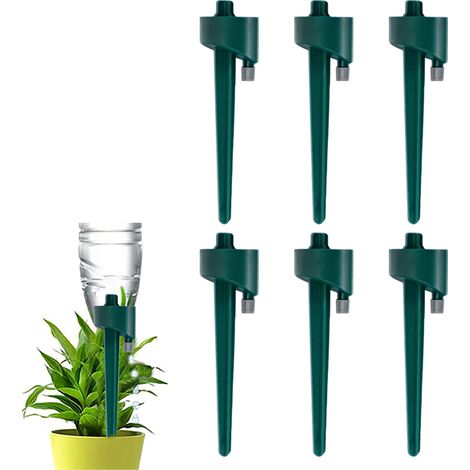Arrosage Automatique Pour Plantes - Embout À Clou Auto-Irrigable Avec Valve Réglable - Pour Bouteilles 20 à 28 mm - Lot De 6 (1/5)