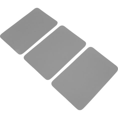 3 Pièces Patchs de Réparation pour Bateau Gonflable, Canoë et Kayak - PVC Imperméable Gris Foncé