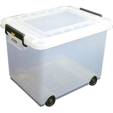 Conteneur alimentaire mobile avec couvercle 50 L - Araven