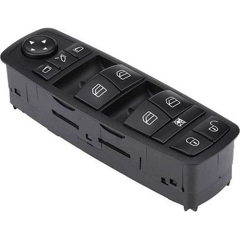 Interrupteur Levage Vitre Électrique - Pour Rétroviseur et Fenêtre - Compatible Mercedes Classe A W169 W245 - Référence 1698206710 - Unité (1/5)