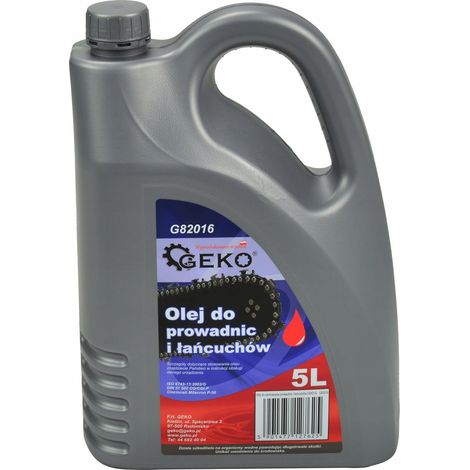 Aceite para lubricación de guías y cadenas geko 5L (4) (1/3)