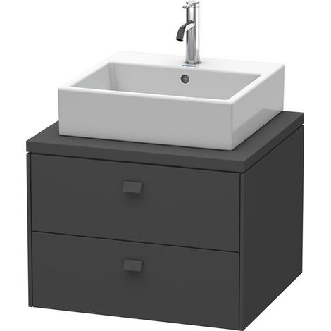 BRIOSO mobile consolle basso 442x620x550mm grafite opaco