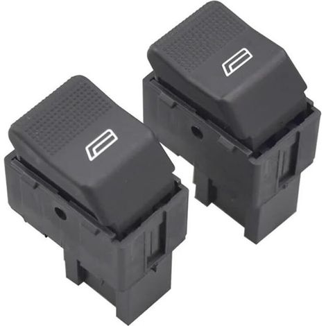 Interrupteur De Lève-vitre Pour VW Pour Polo À Hayon 6N2 6X1 6E1 1998-2005 (959 855B 6X0959855B), 2 Boutons Principaux. Interrupteur de Lève-Vitre Bouton(Couleur 1) (1/4)