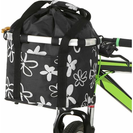 Panier vélo, porte chien vtt, paniers avant vélo, cabas avec ceintures de sécurité, pliable amovible, facile à installer pour femme homme (1/5)