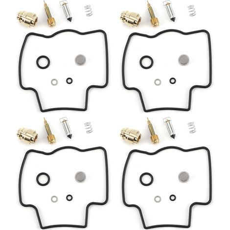 Ortviai Kit de réparation de carburateur pour Yamaha YZF600R (1997-2007) – 4 sets, pièces en caoutchouc et métal