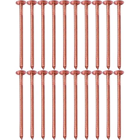 Clous en cuivre pour souches - Lot professionnel - Cuivre massif - élimination racines - Jardinage et extérieur - 65mm et 75mm (1/5)