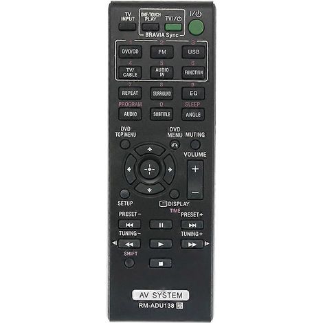 Télécommande pour ampli audio compatible avec RM-ADU138 DAV-TZ145 (1/5)