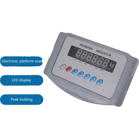Indicador de peso, capacidad de 8000 kg, kit de autoensamblaje, sin cables (A) (1/2)