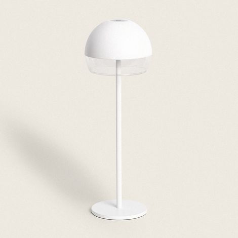 LED-Tischlampe Außen 3W tragbar mit wiederaufladbaren USB-Akku Adair Weiß (1/5)
