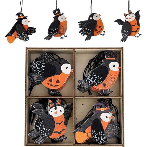 Suspensions Halloween - VALERY MADELYN - Ensemble de 24 - Élégantes - Effrayantes - Orange (1/5)