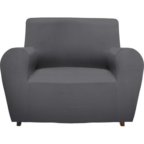 Gemitex Copridivano MAGICO MADE IN ITALY, 1 Posto, Colore Grigio, realizzato in Tessuto Tinta Unita ed Elasticizzato, NUOVA VESTIBILITA', 96% Poliestere e 4% Elastan, Perfetto per tutti i divani (1/4)