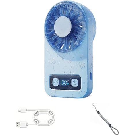 Ventilateur Main Brume de Glace Poche Turbo Haute Vitesse (1/5)