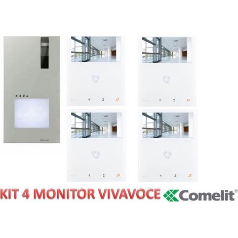 videocitofono vivavoce comelit Quadrifamiliare 4 famiglie 2 fili 8461v