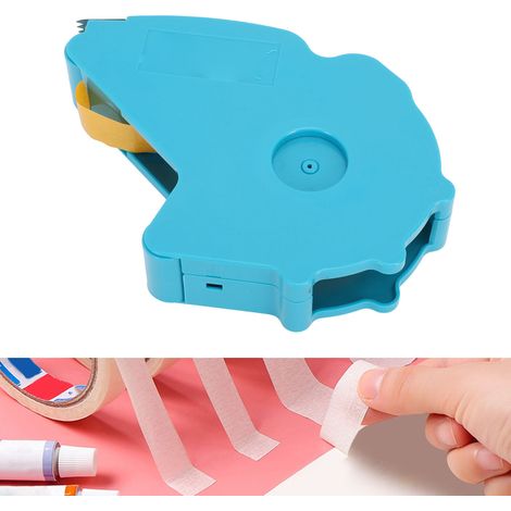 Dispensador y cortador portátil para cinta de enmascarar – aplicador y dispositivo de corte para pintar puertas/ventanas – ABS – 165 mm (1/5)