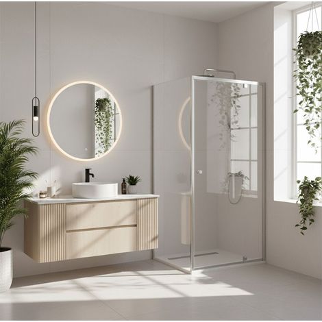 CABINA DOCCIA REA PRIMO SWING 90X70 CHROME (1/5)