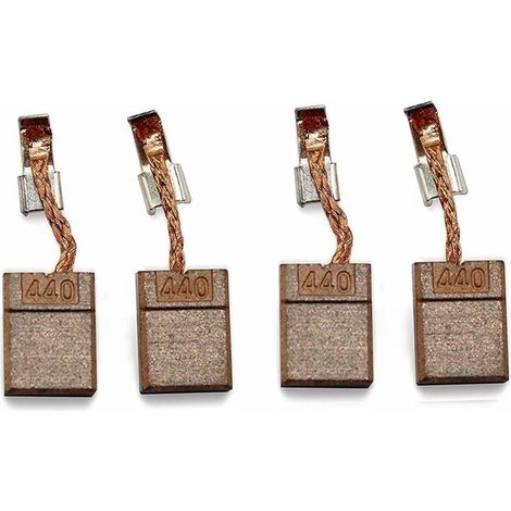 VURAHOME - 4Pcs Brosse À Charbons Moteur pour MAKITA CB-440/ CB-448 CB-436/195021-6/194427-5/194159-4 18V BHP458 BHP454 (1/5)