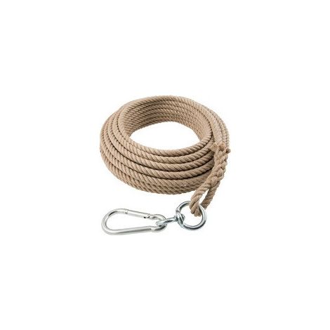 Cuerda para cangilones 25m 4 hilos trenzados con bucle 16mm MARRÓN