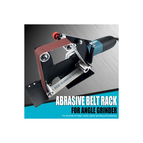 Tête de ponceuse à bande 30 mm pour meuleuse d’angle – Convertisseur pour transformer votre meuleuse en ponceuse – Accessoire de sablage et polissage (1/5)