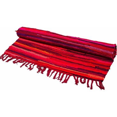 Alfombra de trapo pequeña - 50x90cm - calidad premium - Shocking Pinks