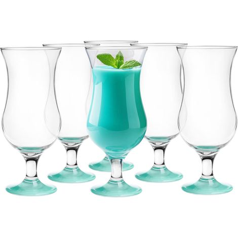 Cocktail Set De 6 À Cocktail 420Ml Verre À Cocktail Gin Eau Turquoise (1/5)