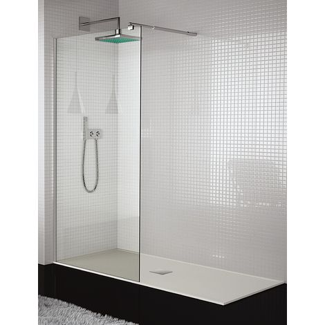 Mampara de Ducha Frontal de 1 cristal fijo - Cristal de Seguridad de 10 mm - Modelo 300 ONE (79 cm)