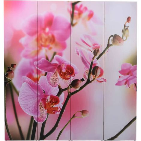 Cloison de séparation pliable 160 x 170 cm Fleur