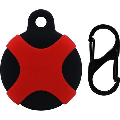 Lot de 2 étuis de protection bicolores en silicone pour Airtag, localisateur de suivi Apple (1/4)