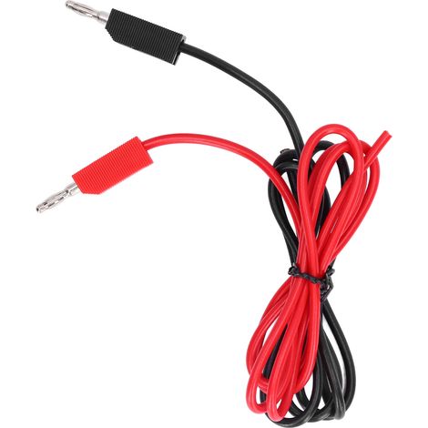 Câble de test à fiches banane 4mm en laiton, cordon de mesure PE pour multimètre, test électrique batterie camion, lot de câbles de contrôle (1/5)