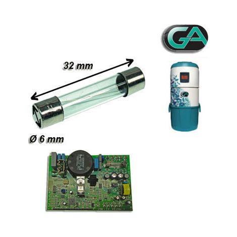 Fusible 6 x 32 mm 10A Générale d'Aspiration GA 600 Nature, Générale d'Aspiration 31052414 (1/2)