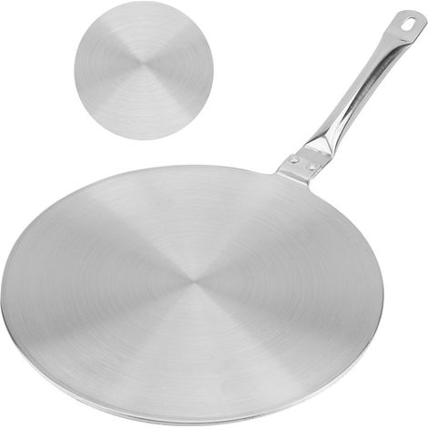 Diffuseur de chaleur en acier inoxydable pour plaques de cuisson à induction (électriques, à gaz et à induction) - Adaptateur de cuisson à induction (1/3)