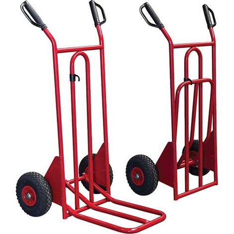 Diable pliant charge 250kg - Roues pneumatiques - 810201021